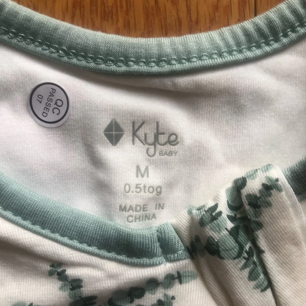 Kyte Baby 0.5 TOG Bamboo Sleep Bag - Eucalyptus NWT